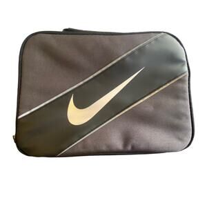 NIKE Lunch Box Bag Kids Adult Black Gray BPA-Free Insulated Logo Tote 6L